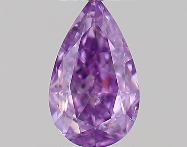 Pear Fancy Intense Purple Natural Diamond 0.09ct loose diamond