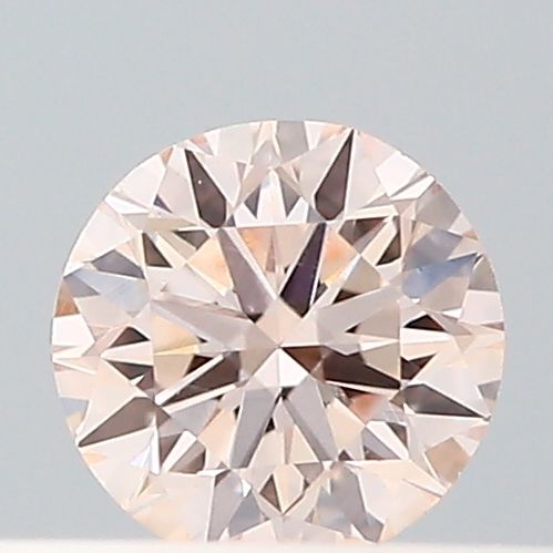 Round Fancy Light Pinkish Brown Lab-grown Diamond 0.2ct VVS2 loose diamond