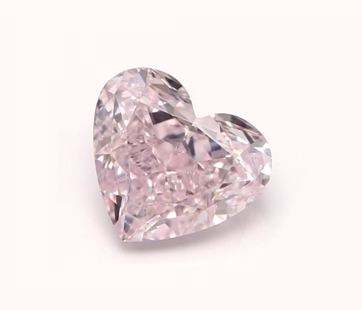 Heart Light Pink Natural Diamond 0.79ct VVS2 loose diamond