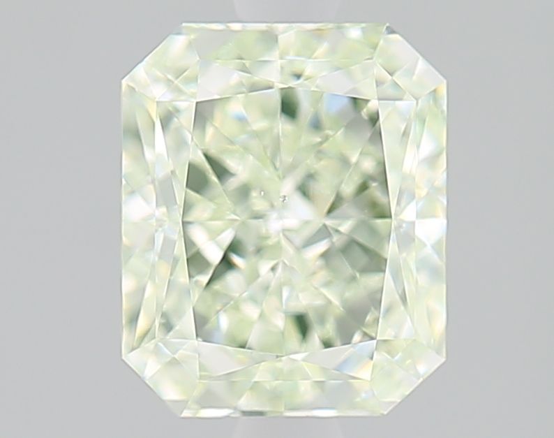 Radiant Fancy Light Yellowish Green Natural Diamond 2.01ct VS2 loose diamond