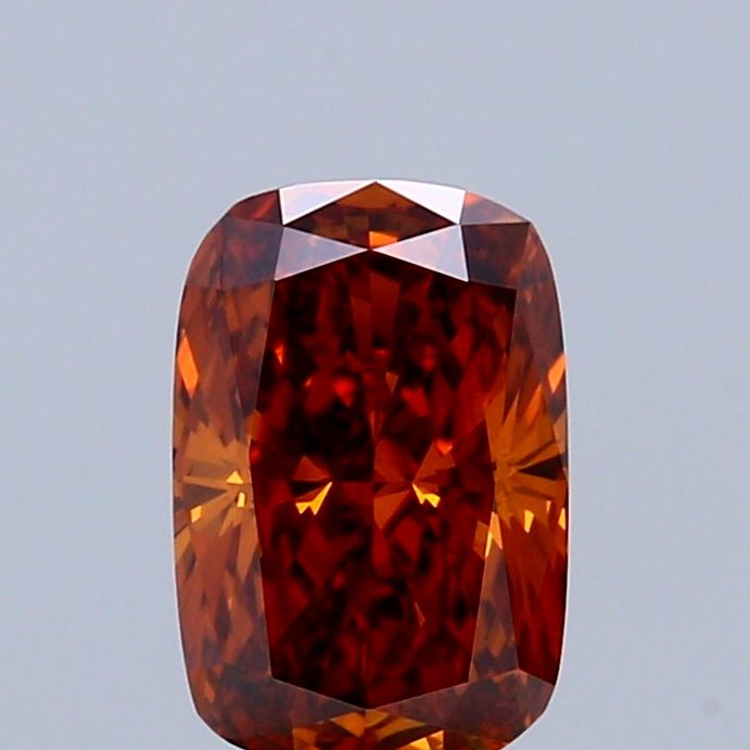 Cushion Fancy Deep Orange Lab-grown Diamond 0.74ct VS1 loose diamond