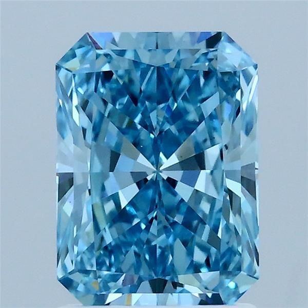 Radiant Fancy Vivid Blue Lab-grown Diamond 1.7ct VS1 loose diamond