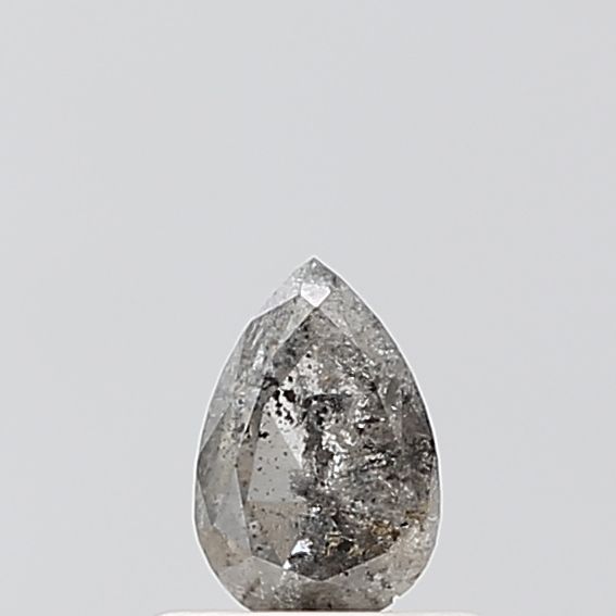 Pear Salt And Pepper Natural Diamond 0.38ct VS2 loose diamond