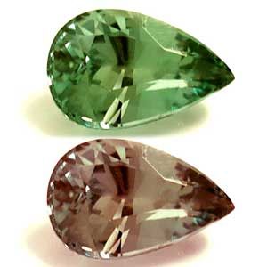 Pear Green Alexandrite 0.58ct loose gemstone