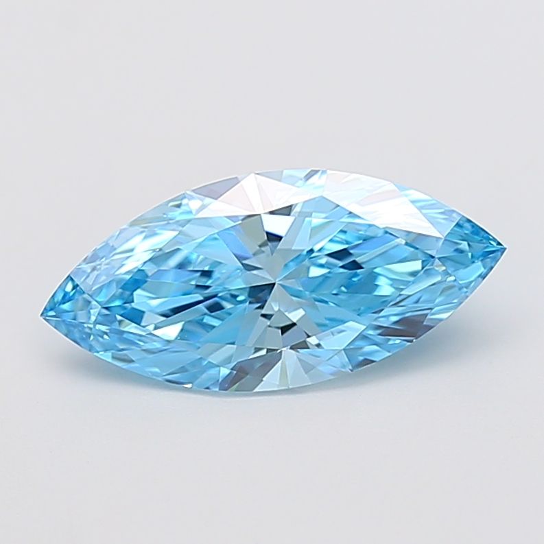 Marquise Fancy Vivid Blue Lab-grown Diamond 2.09ct VVS2 loose diamond