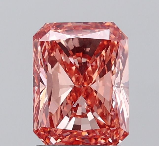 Radiant Fancy Intense Brownish Orange Lab-grown Diamond 2ct VS2 loose diamond