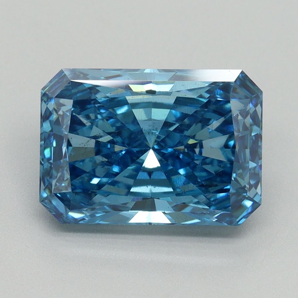 Radiant Fancy Vivid Blue Lab-grown Diamond 3.03ct VS2 loose diamond