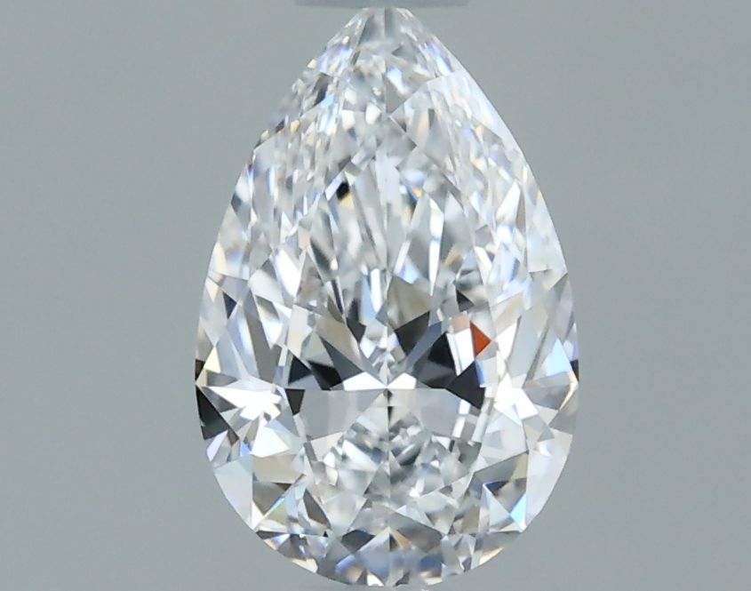 Pear Natural Diamond 0.57ct D IF