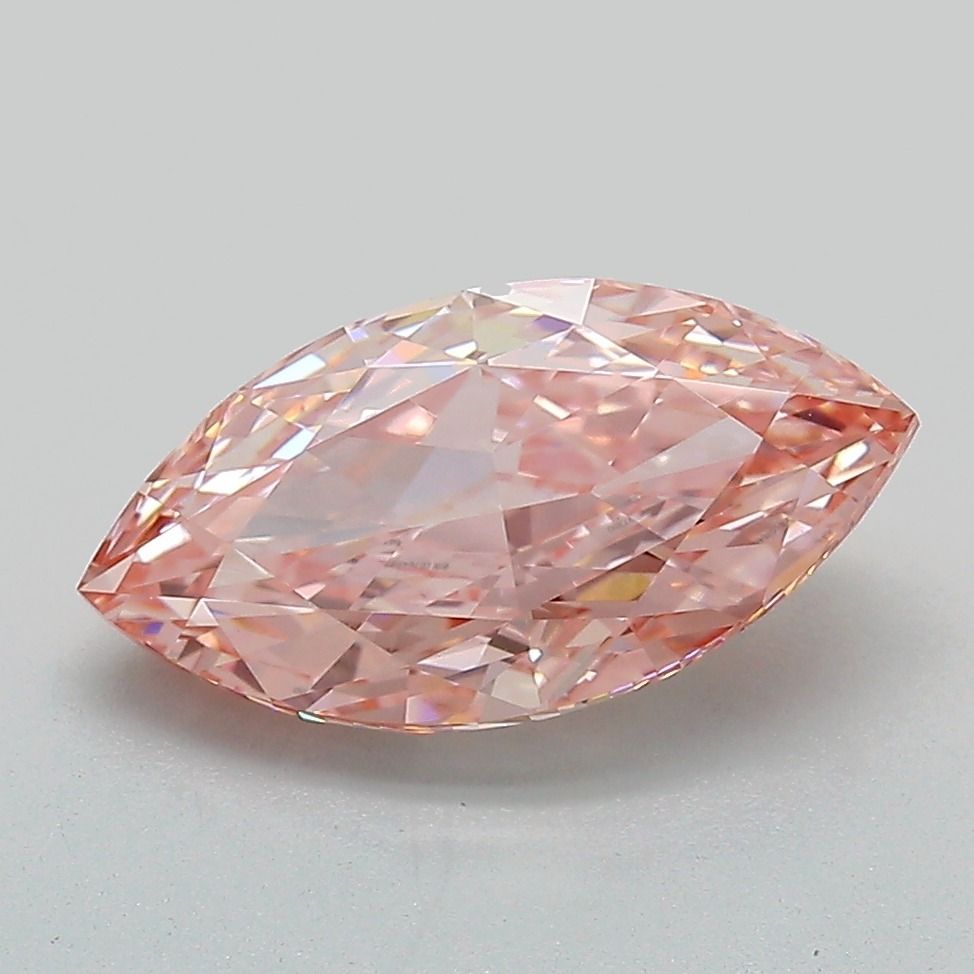Marquise Fancy Vivid Pink Lab-grown Diamond 2.53ct VVS2 loose diamond