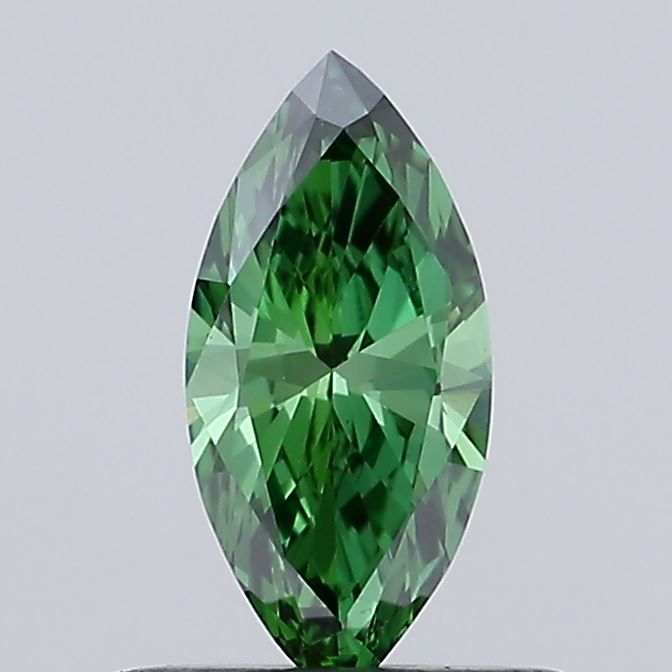 Marquise Fancy Vivid Green Lab-grown Diamond 0.33ct VS1 loose diamond
