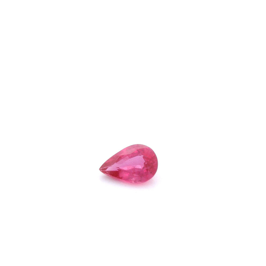 Pear Red Ruby 0.44ct loose gemstone