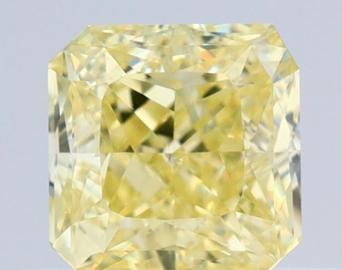 Square Fancy Yellow Natural Diamond 0.5ct VVS2 loose diamond