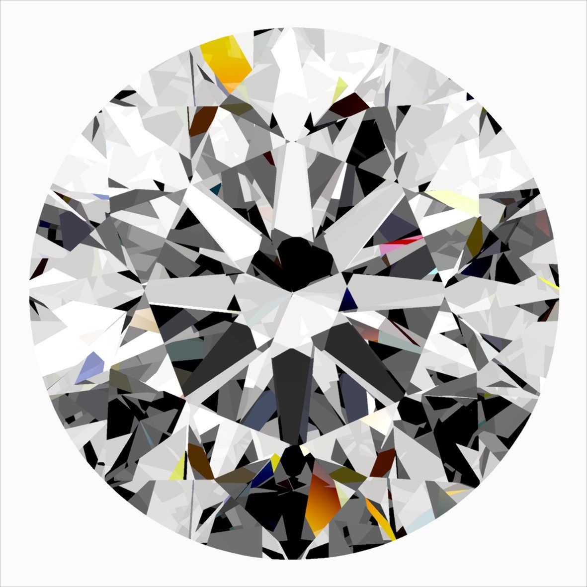 Round Natural Diamond 0.35ct F VVS2