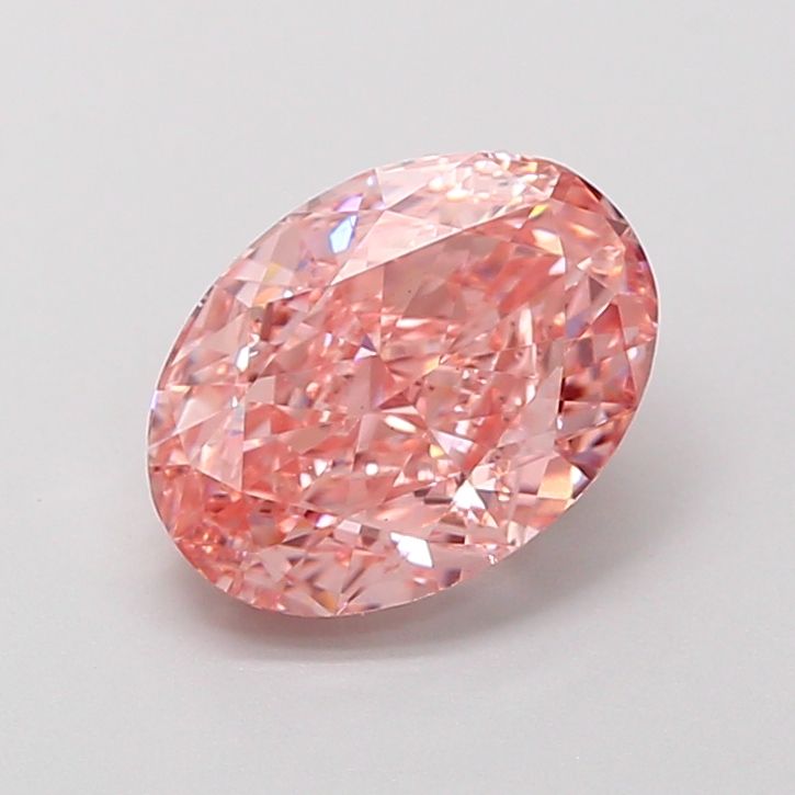 Oval Fancy Vivid Pink Lab-grown Diamond 1.82ct VS1 loose diamond