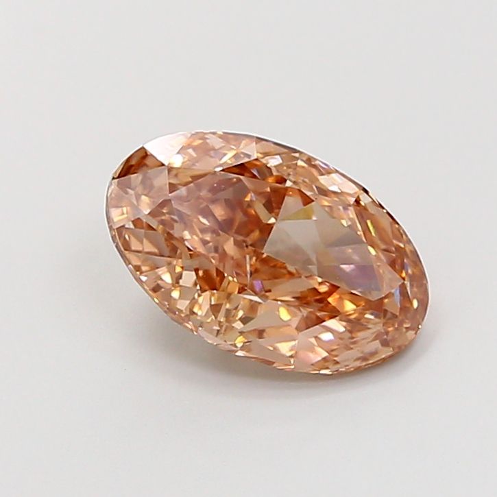 Oval Fancy Light Brown Lab-grown Diamond 2.52ct VS1 loose diamond