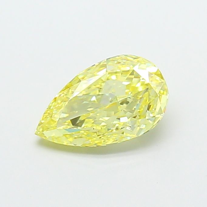Pear Fancy Intense Yellow Lab-grown Diamond 1.23ct VS1 loose diamond