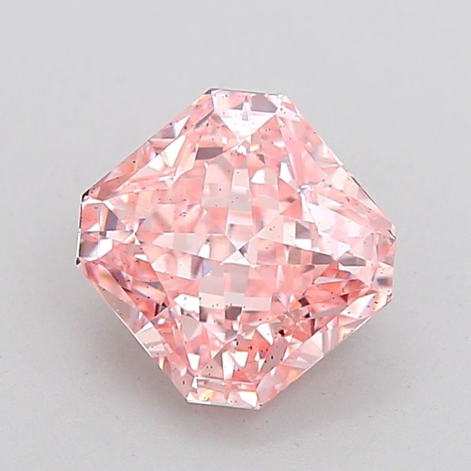 Square Radiant Fancy Intense Pink Lab-grown Diamond 2.06ct SI1 loose diamond