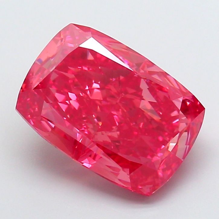 Cushion Fancy Vivid Red Lab-grown Diamond 6.62ct VVS2 loose diamond
