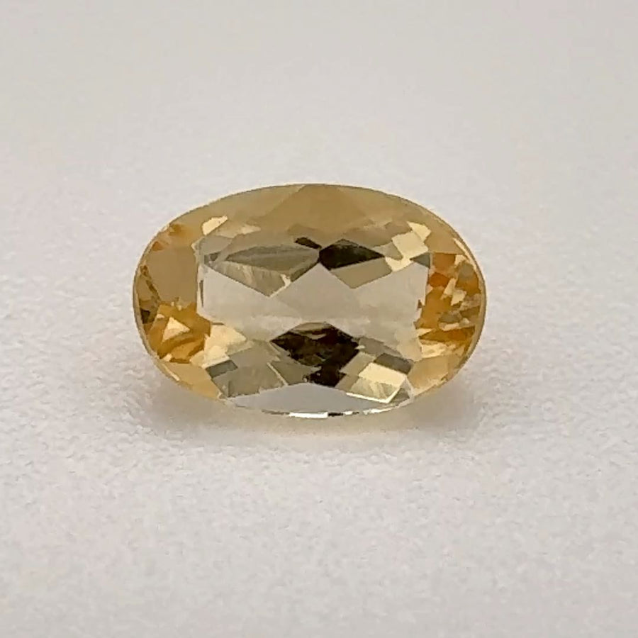 Oval Yellow Topaz 0.615ct loose gemstone