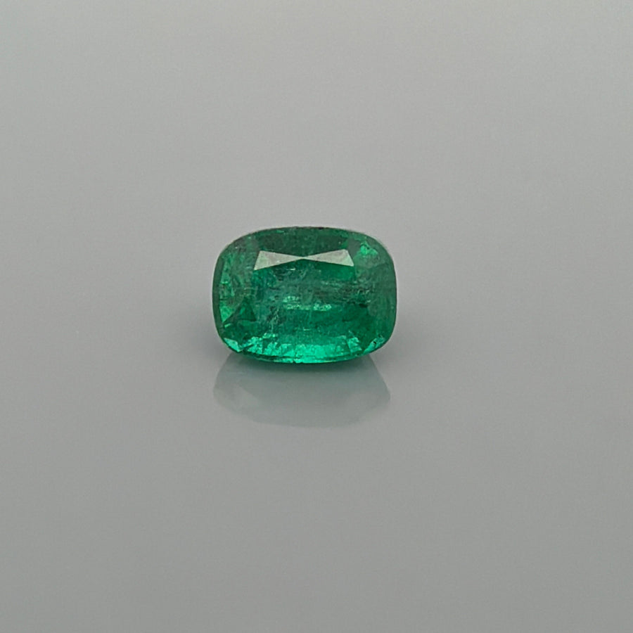 Cushion Green Emerald 2.3ct loose gemstone