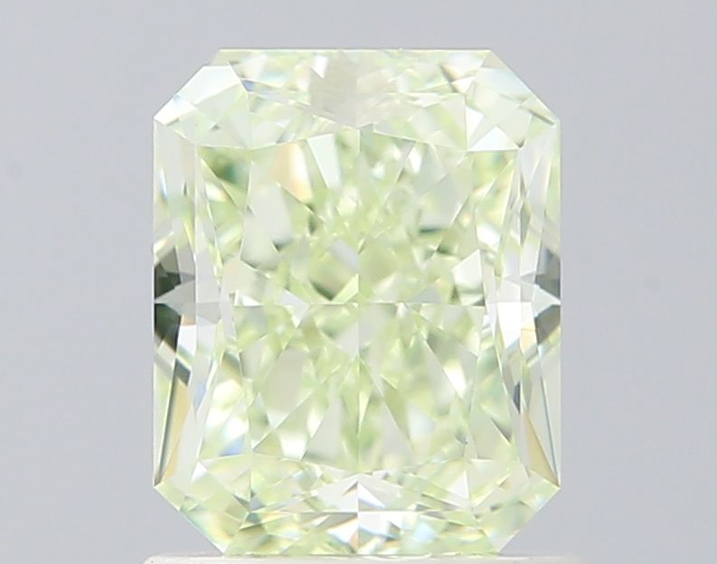 Radiant Fancy Light Yellow Green Natural Diamond 1.18ct IF loose diamond
