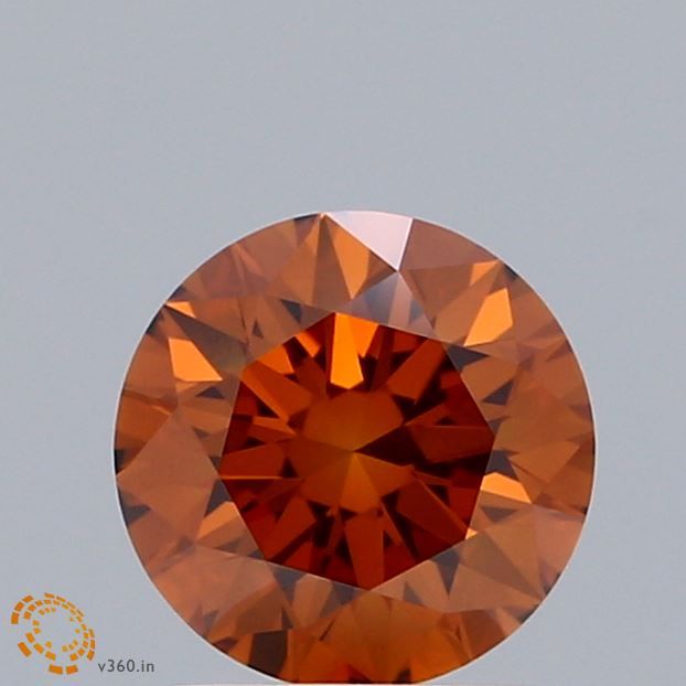 Round Fancy Orange Lab-grown Diamond 1.11ct VVS2 loose diamond