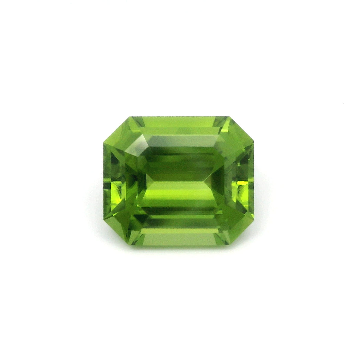 Octagonal Green Peridot 11.17ct loose gemstone