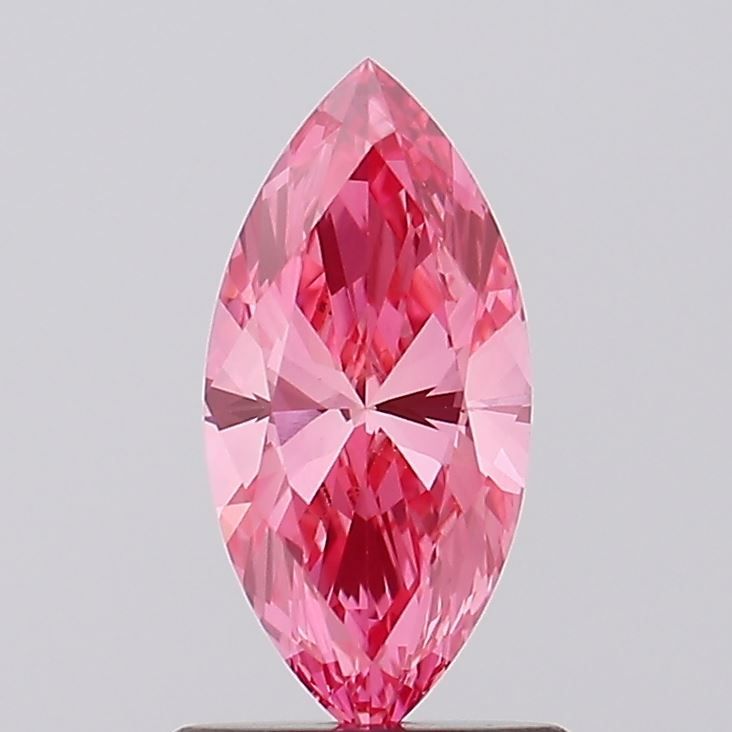 Marquise Fancy Vivid Pink Lab-grown Diamond 0.87ct VS1 loose diamond