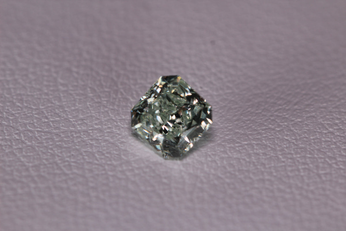 Radiant Green Natural Diamond 0.7ct loose diamond