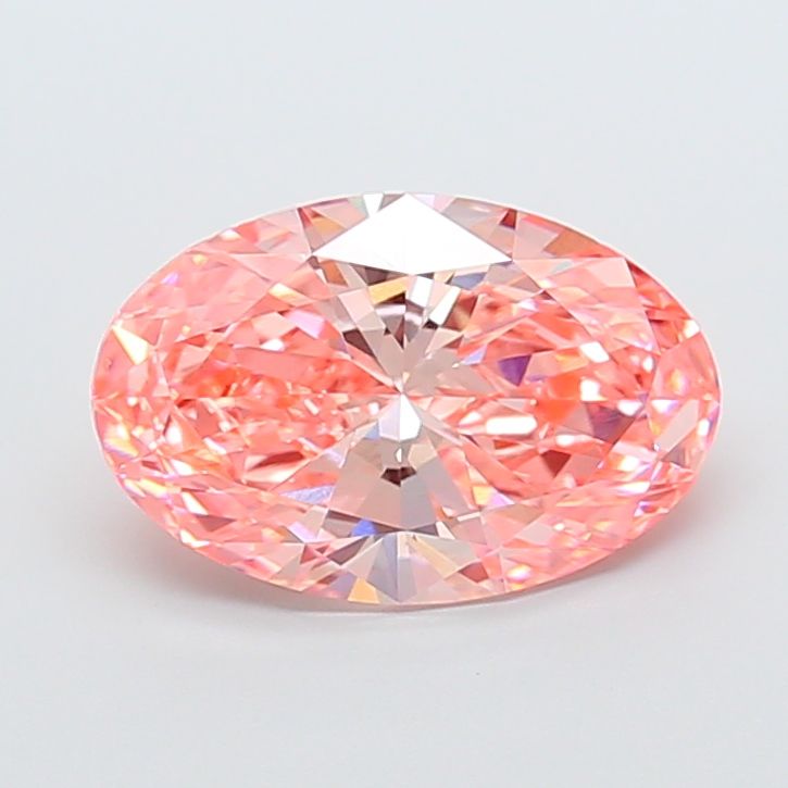 Oval Fancy Vivid Pink Lab-grown Diamond 5.09ct VS1 loose diamond
