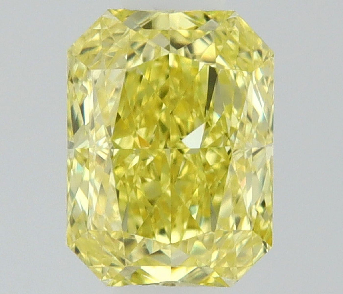 Radiant Fancy Intense Yellow Natural Diamond 0.31ct IF loose diamond