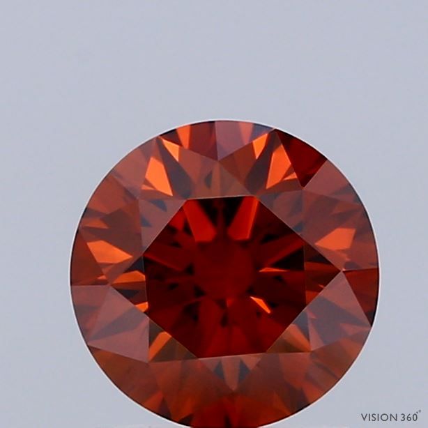 Round Fancy Deep Brownish Orange Lab-grown Diamond 1.28ct VVS1 loose diamond