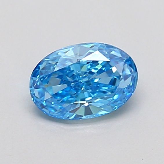 Oval Fancy Vivid Blue Lab-grown Diamond 0.5ct VS1 loose diamond