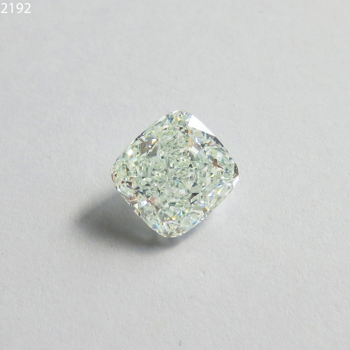 Cushion Very Light Green Natural Diamond 1.97ct VS2 loose diamond