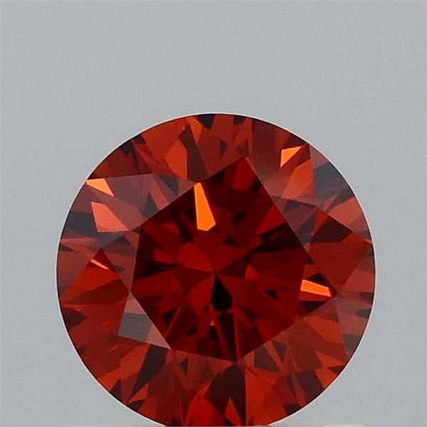 Round Fancy Deep Orange Lab-grown Diamond 0.96ct VS1 loose diamond