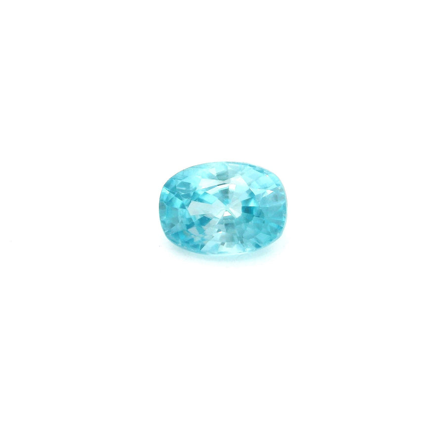 Cushion Blue Zircon 2.27ct loose gemstone