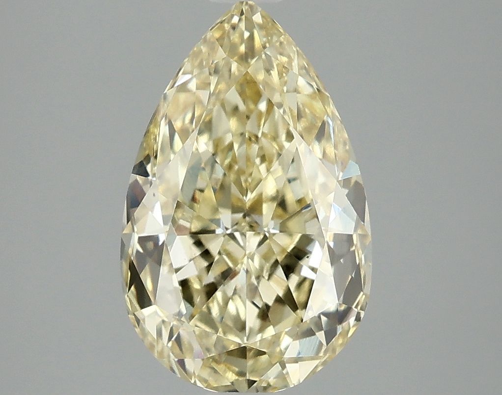 Pear Fancy Intense Yellow Lab-grown Diamond 3.03ct VS1 loose diamond