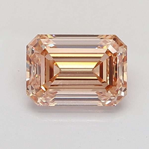 Emerald Champagne Lab-grown Diamond 2.64ct VS1 loose diamond