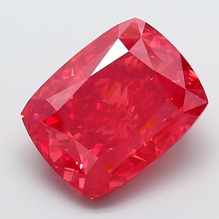 Cushion Fancy Vivid Red Lab-grown Diamond 9.52ct VS2 loose diamond