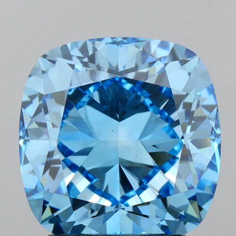 Cushion Fancy Vivid Blue Lab-grown Diamond 2.15ct VVS2 loose diamond