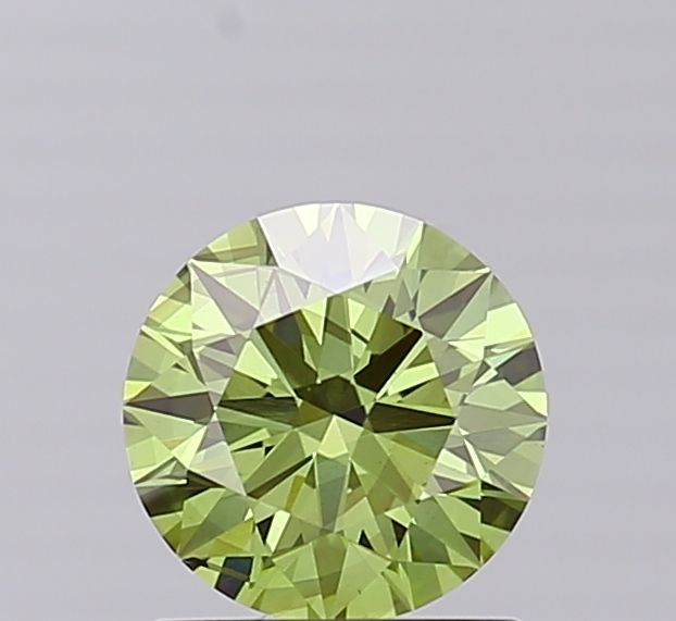 Round Fancy Vivid Green Lab-grown Diamond 1.12ct SI1 loose diamond