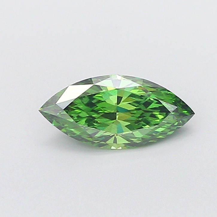 Marquise Fancy Vivid Green Lab-grown Diamond 2.01ct SI1 loose diamond