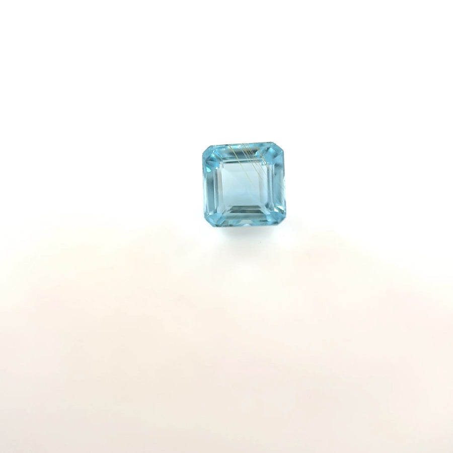 Asscher Blue Aquamarine 0.78ct loose gemstone