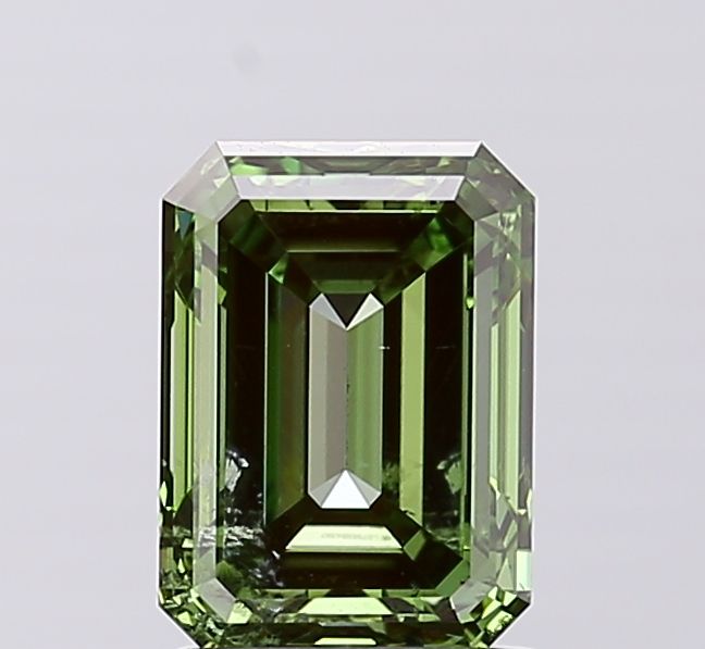 Emerald Fancy Vivid Green Lab-grown Diamond 2ct I1 loose diamond