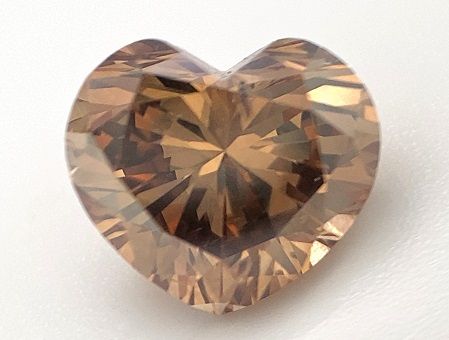 Heart Champagne Natural Diamond 2.01ct I1 loose diamond