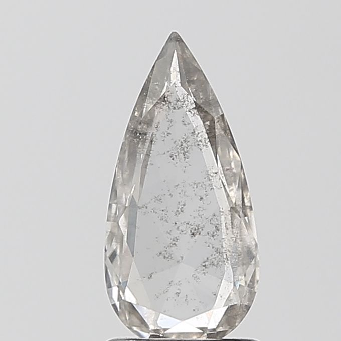 Pear Salt And Pepper Lab-grown Diamond 0.88ct I1 loose diamond
