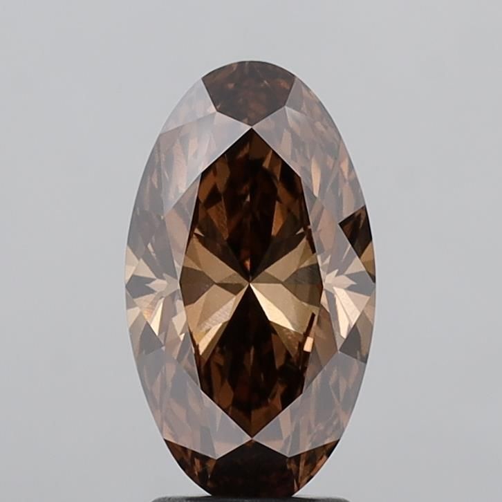Oval Fancy Brown Lab-grown Diamond 2.6ct VVS2 loose diamond