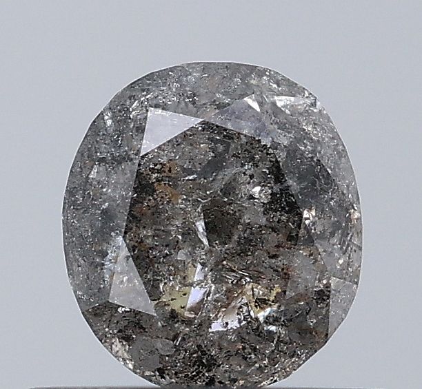 Oval Salt And Pepper Natural Diamond 0.54ct VVS2 loose diamond