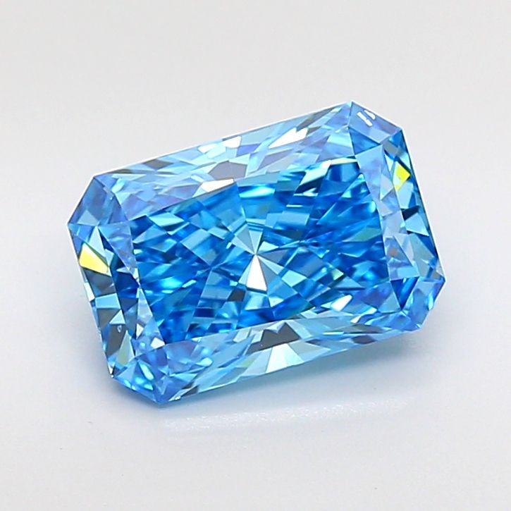 Radiant Fancy Vivid Blue Lab-grown Diamond 3.03ct VS1 loose diamond