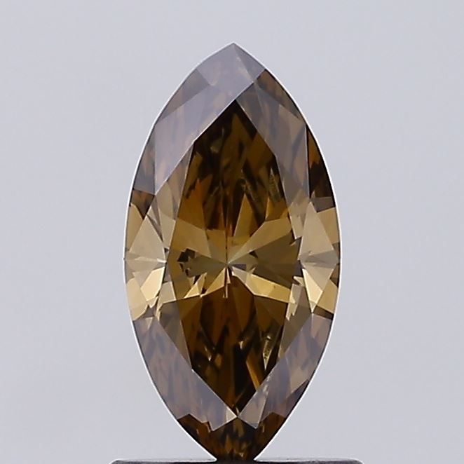 Marquise Fancy Brown Lab-grown Diamond 0.96ct VVS2 loose diamond